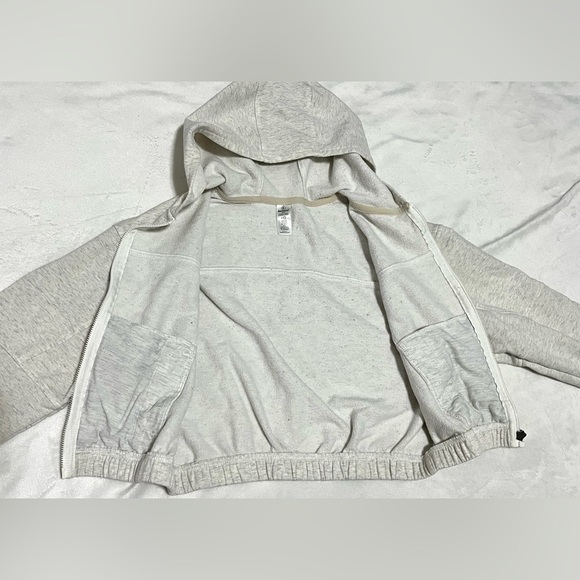 90 Degrees by Reflex Girls Cloud Plush Ludlow Jacket Gray Zip-Up Hoodie Large 12 - Picture 10 of 15